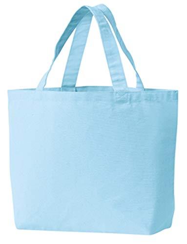 [Printstar] Back Canvas Tote Bag S: 30cm (W) x 20cm (H) x 10cm (D) 00778-TCC Light Blue Japan S (Equivalent to Japanese size S)