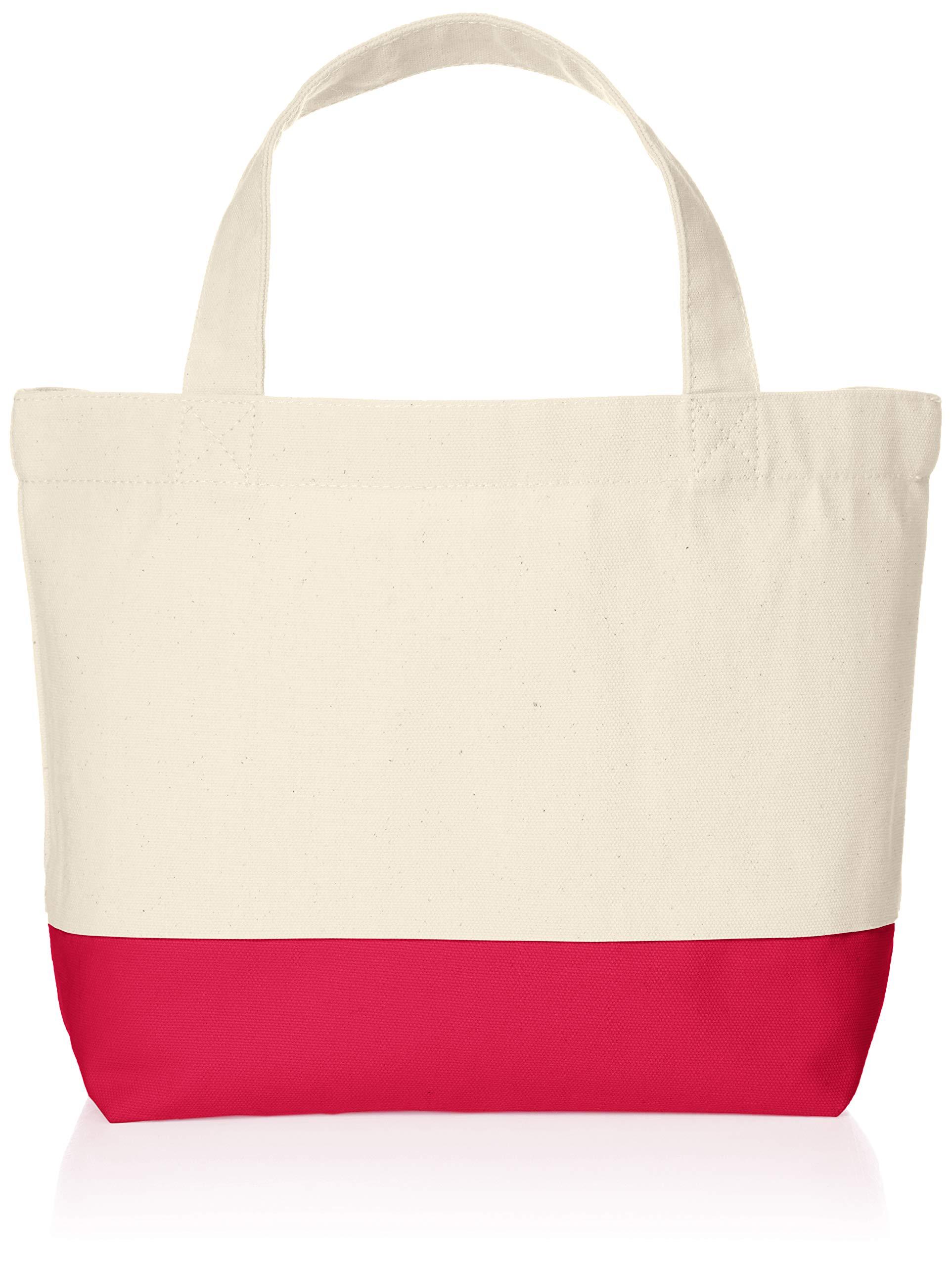[Printstar] TWT Canvas Two-Tone Tote S 00780-TWT_S Natural × Hot Pink Japan S (Equivalent to Japanese size S)