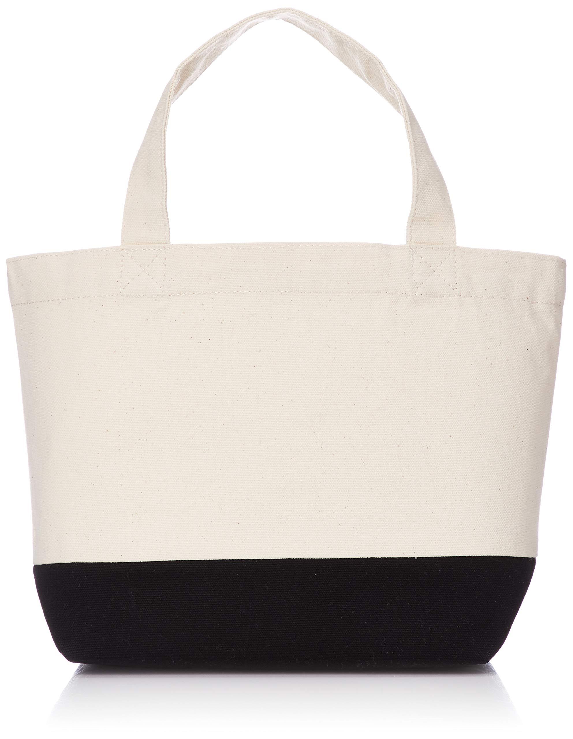 [Printstar] TWT Canvas Two-Tone Tote S 00780-TWT_S Natural × Black Japan S (Equivalent to Japanese size S)