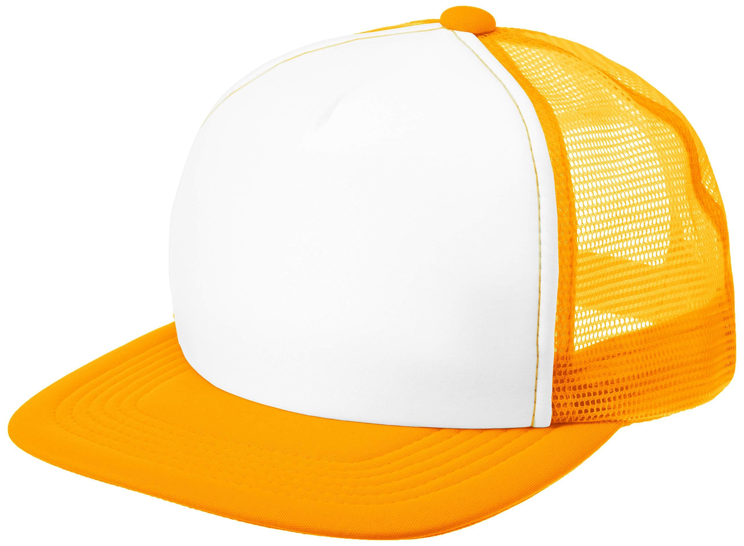 [Printstar] Event Mesh Cap 00700-EVM Fluorescent Orange × White Japan JL (Equivalent to Japanese Size 150)