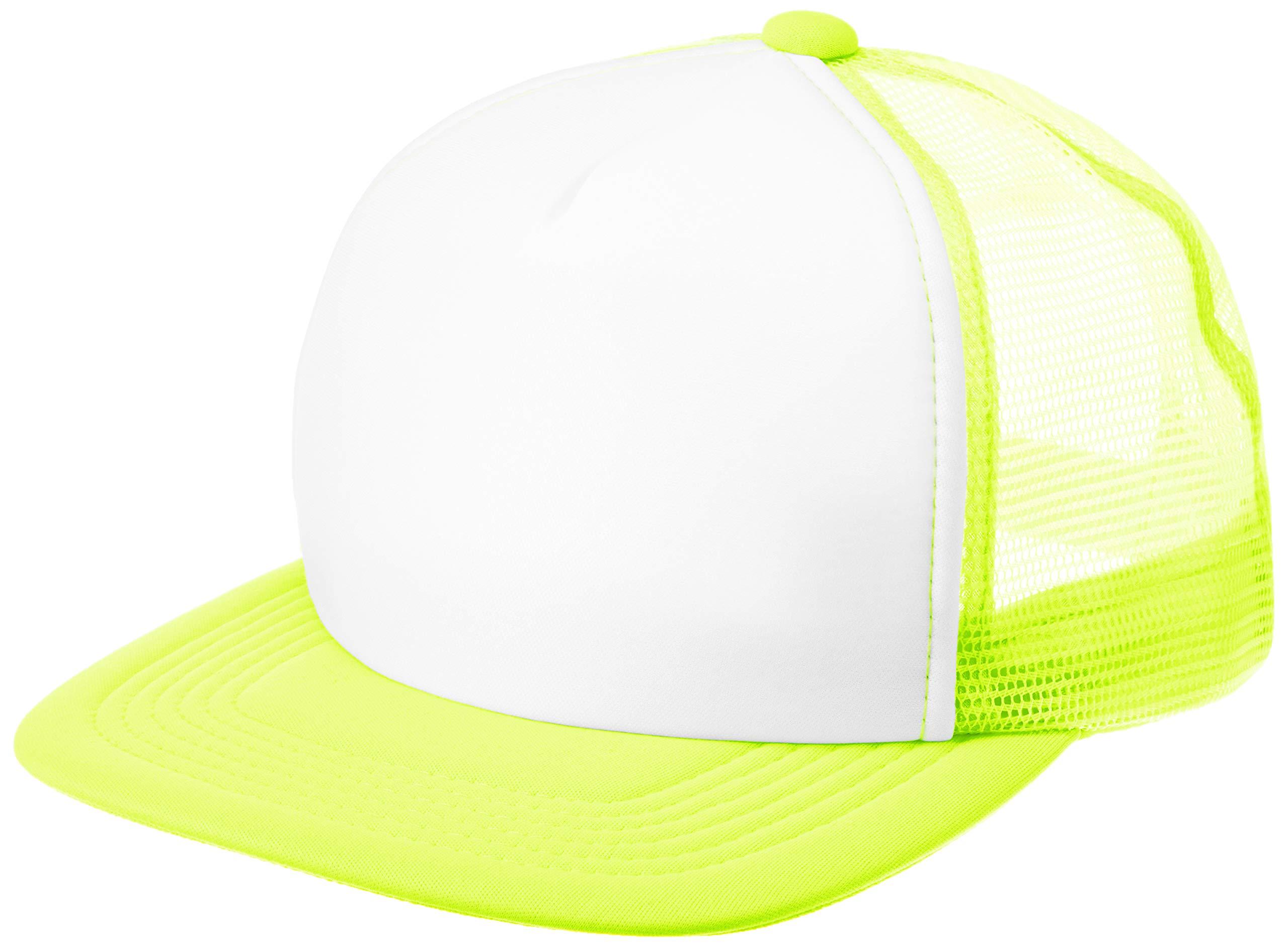 [Printstar] Event Mesh Cap 00700-EVM Firefly Yellow × White Japan JL (Equivalent to Japanese Size 150)