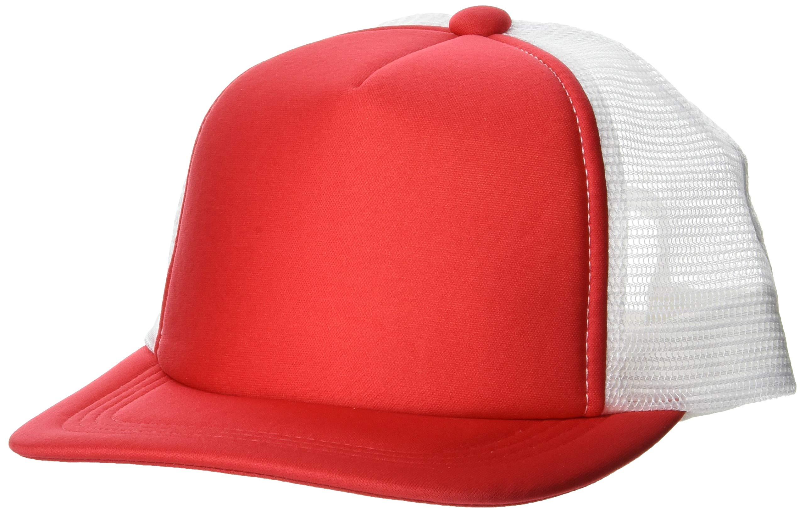 [Printstar] Event Mesh Cap 00700-EVM White × Red Japan JL (Equivalent to Japanese Size 150)