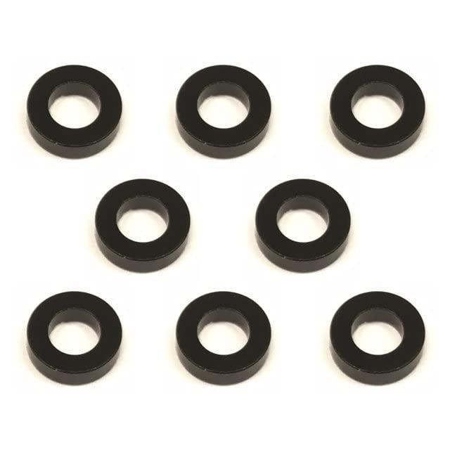 M3 Aluminum Color Screw φ5.5×3×1.5t (Black) 6-Pack
