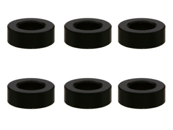 M3 Aluminum Color Screws φ5.5×3×2.0t (Black) 6-Pack
