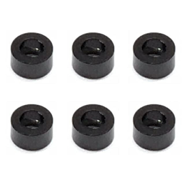 M3 Aluminum Color Screw φ5.5×3×3.0t (Black) 6-Pack