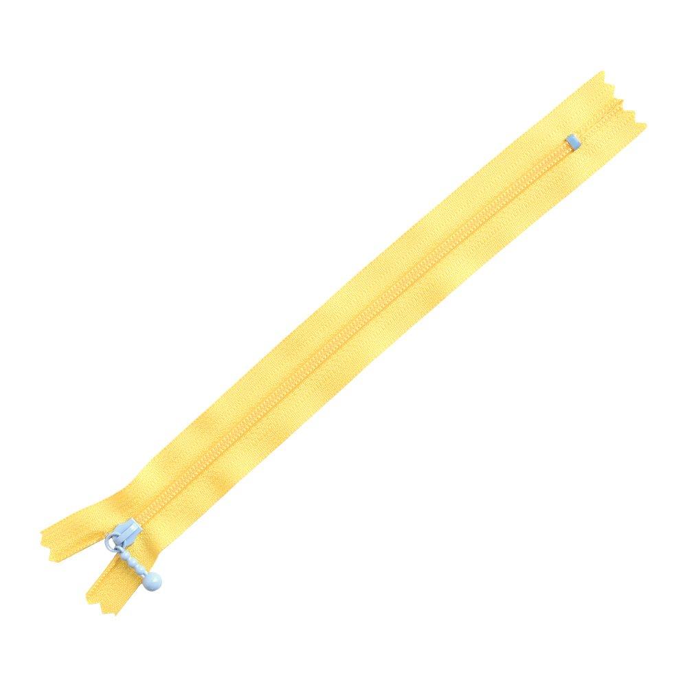 Y.K.K. Colorful Zippers for Pouches, 5-Pack, 20cm, Yellow × Blue, 3CF20-CO10