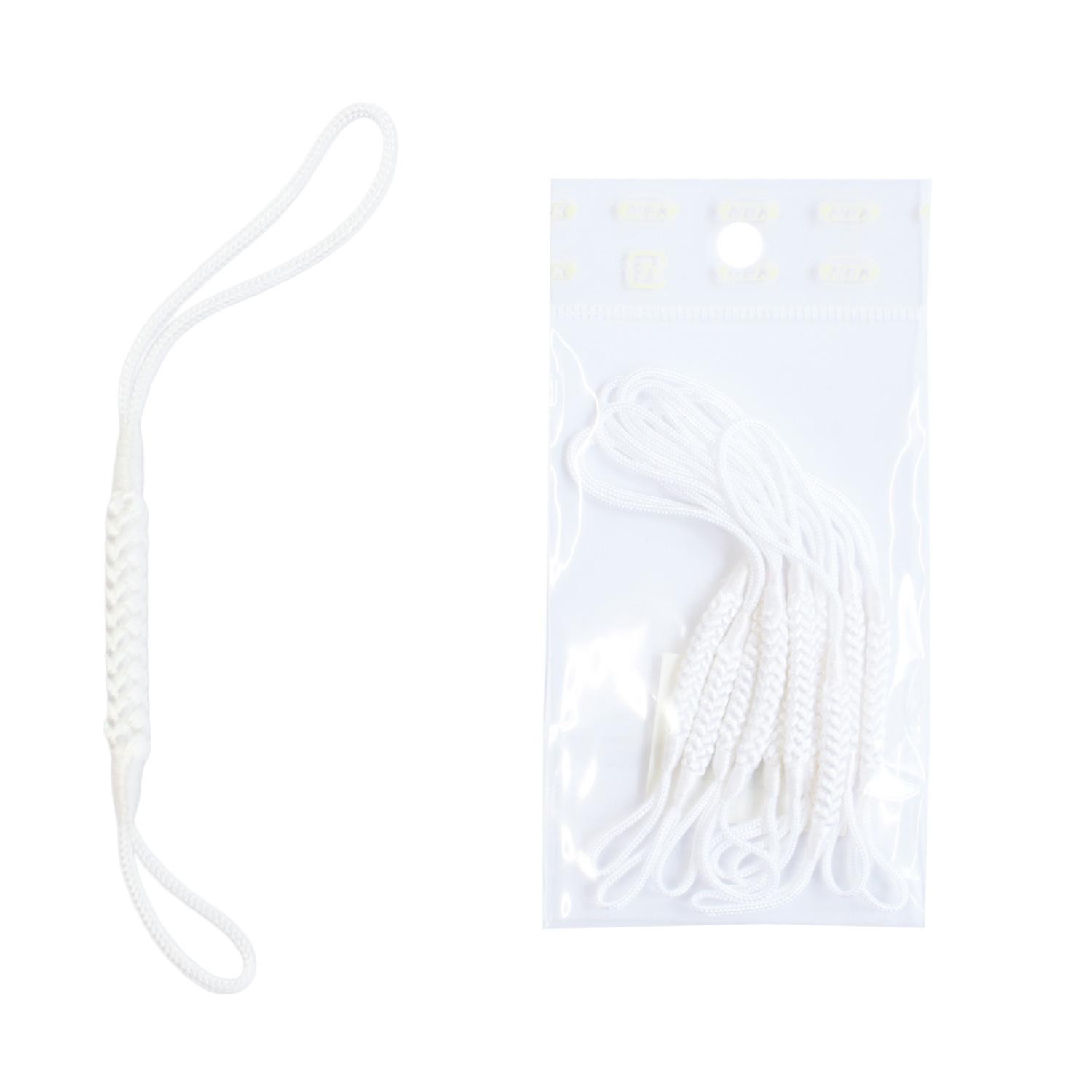 Nippon Chuko Netsuke Cord Strap 10cm 10 Pieces White F1-2-10
