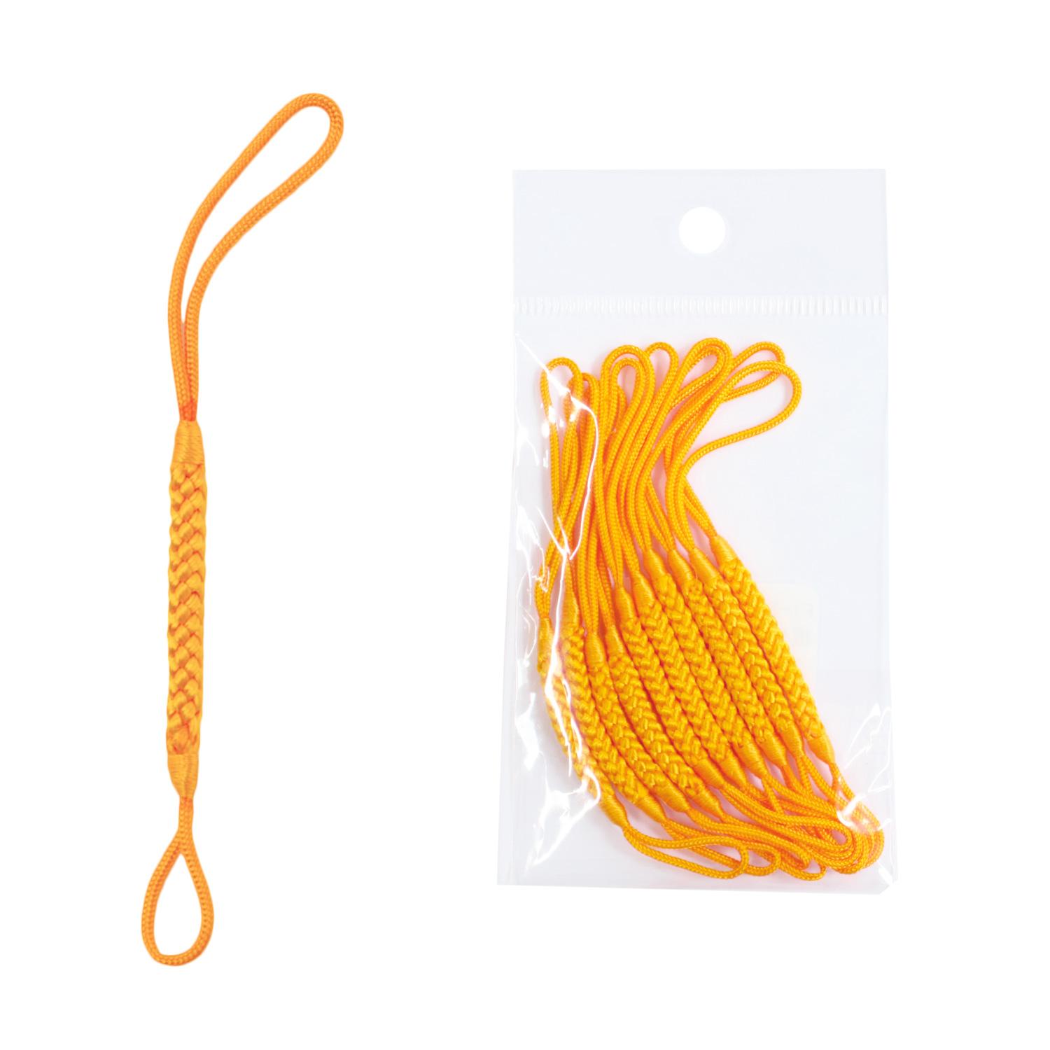 Nippon Chuko Netsuke Cord Strap 10cm 10 Pieces Orange F1-5-10