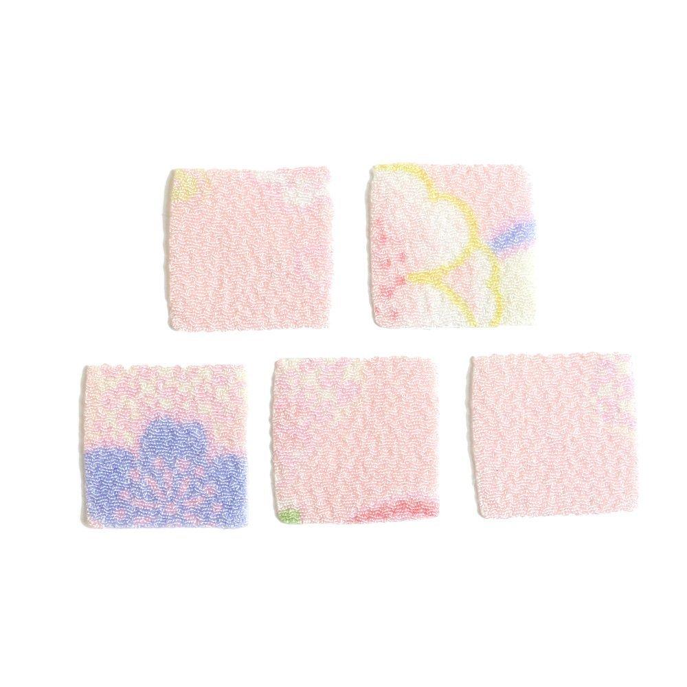 Nippon Chuko NBK Pre-Cut Tsumami Craft One-Stretch Crepe Fabric, Patterned, 30 Sheets, 20×20mm S50GC20-120 Crafts & Handmade Supplies