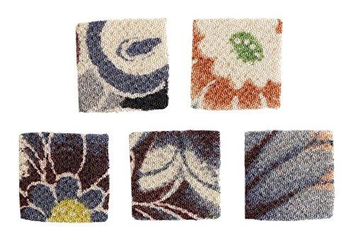 Nippon Chuko NBK Pre-Cut Tsumami Craft One-Stretch Crepe Fabric, Patterned, 30 Sheets, 18×18mm S50GC18-102 Crafts & Handmade Supplies