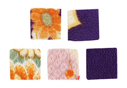 Nippon Chuko NBK Pre-Cut Tsumami Craft One-Stretch Crepe Fabric, Patterned, 30 Sheets, 18×18mm S50GC18-103 Crafts & Handmade Supplies