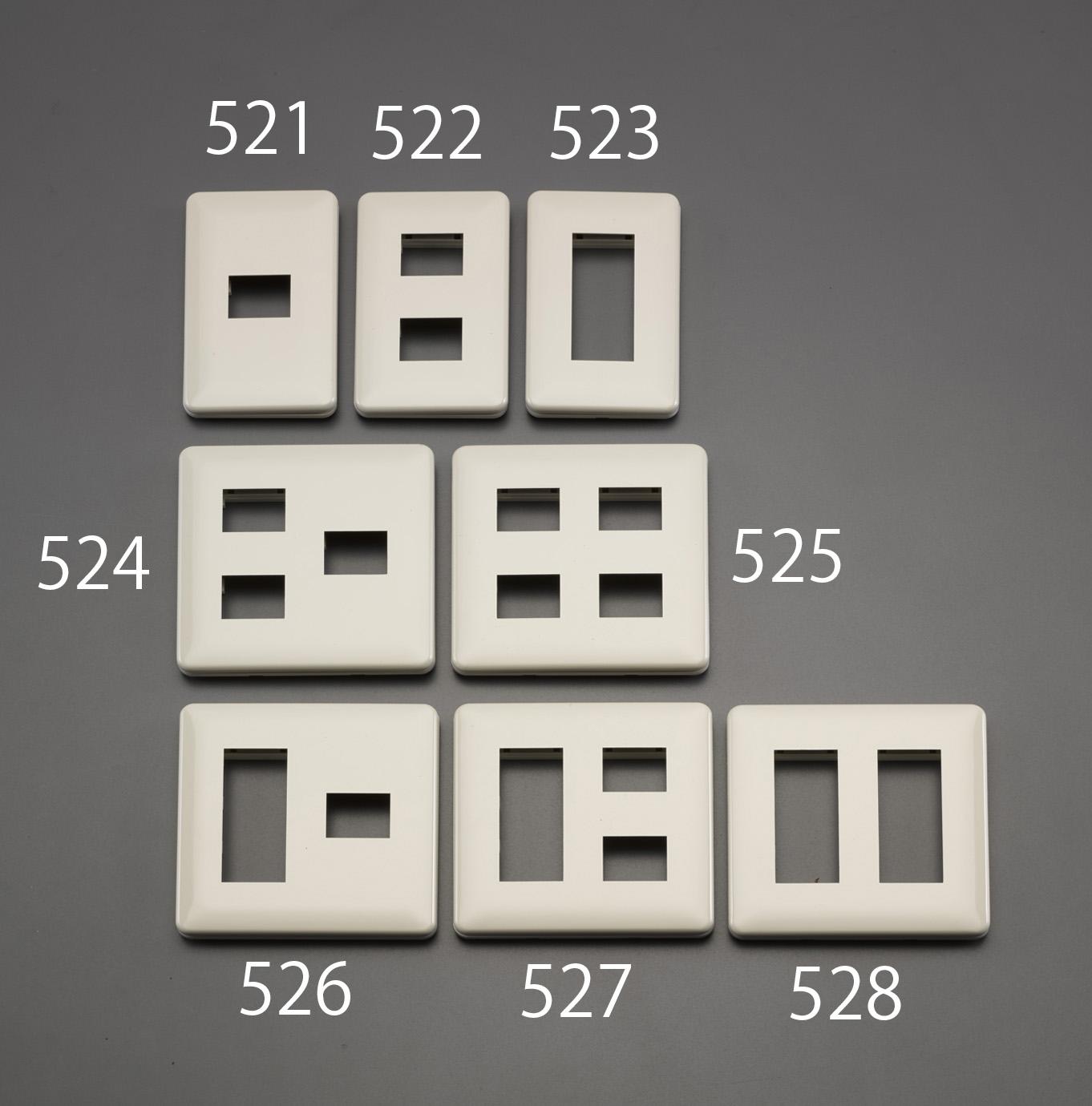 Plate (with mounting frame / 1 piece / 1 row)