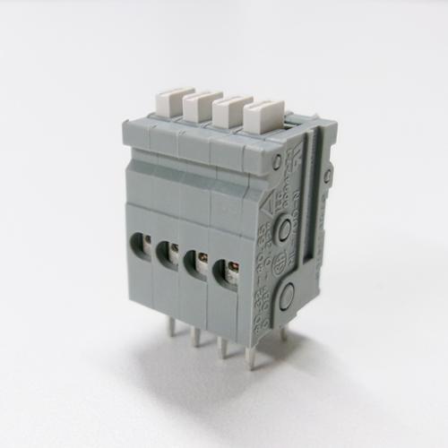 ESCO [50V/3A] Screwless Terminal Block for PCB/White 4-Pole EA940DM-224