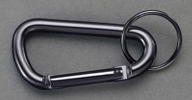 ESCO 8x80mm Carabiner Hook (Aluminum/Black) EA638JG-181
