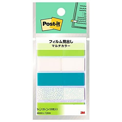 Post-it Film Sticky Notes Multi-Color 44×12mm 4 Colors 20 Sheets 5 Pads 688MC-4 Index Seals