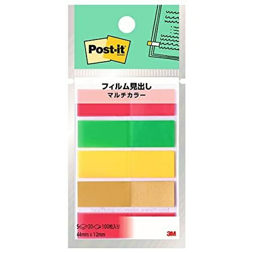 Post-it Film Sticky Notes Multi-Color 44×12mm 4 Colors 20 Sheets 5 Pads 688MC-8 Index Seals