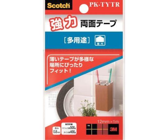 3M Scotch® Heavy-Duty Double-Sided Tape, Multi-Purpose, 12mm x 1m, Core 25mm, PK-TYTR