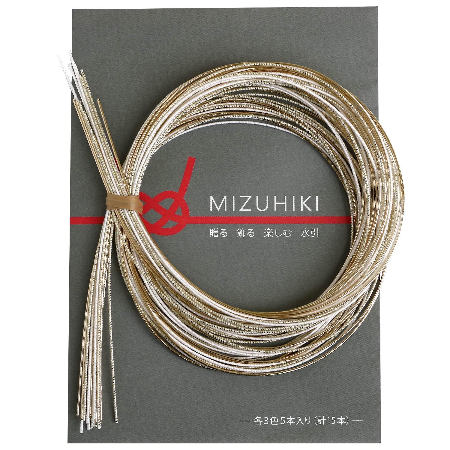 MIZUHIKI Assorted Set with Leaflet, 3 Colors (5 Sticks Each) - Light PHC-100-19