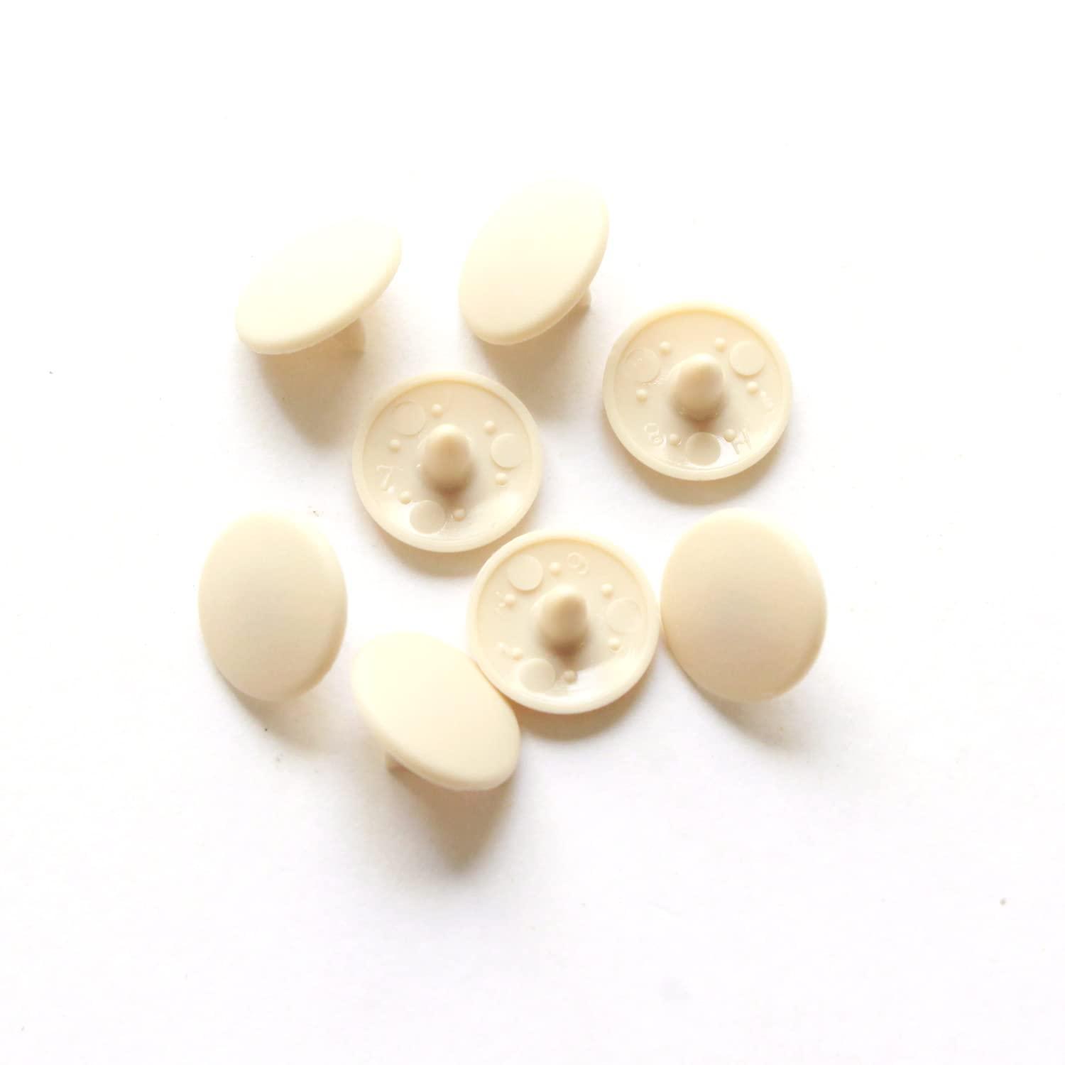 Japan Button SUN GRIP Santenaack Plastic Snap Sand Beige 9mm 20-Piece Set ST-SD
