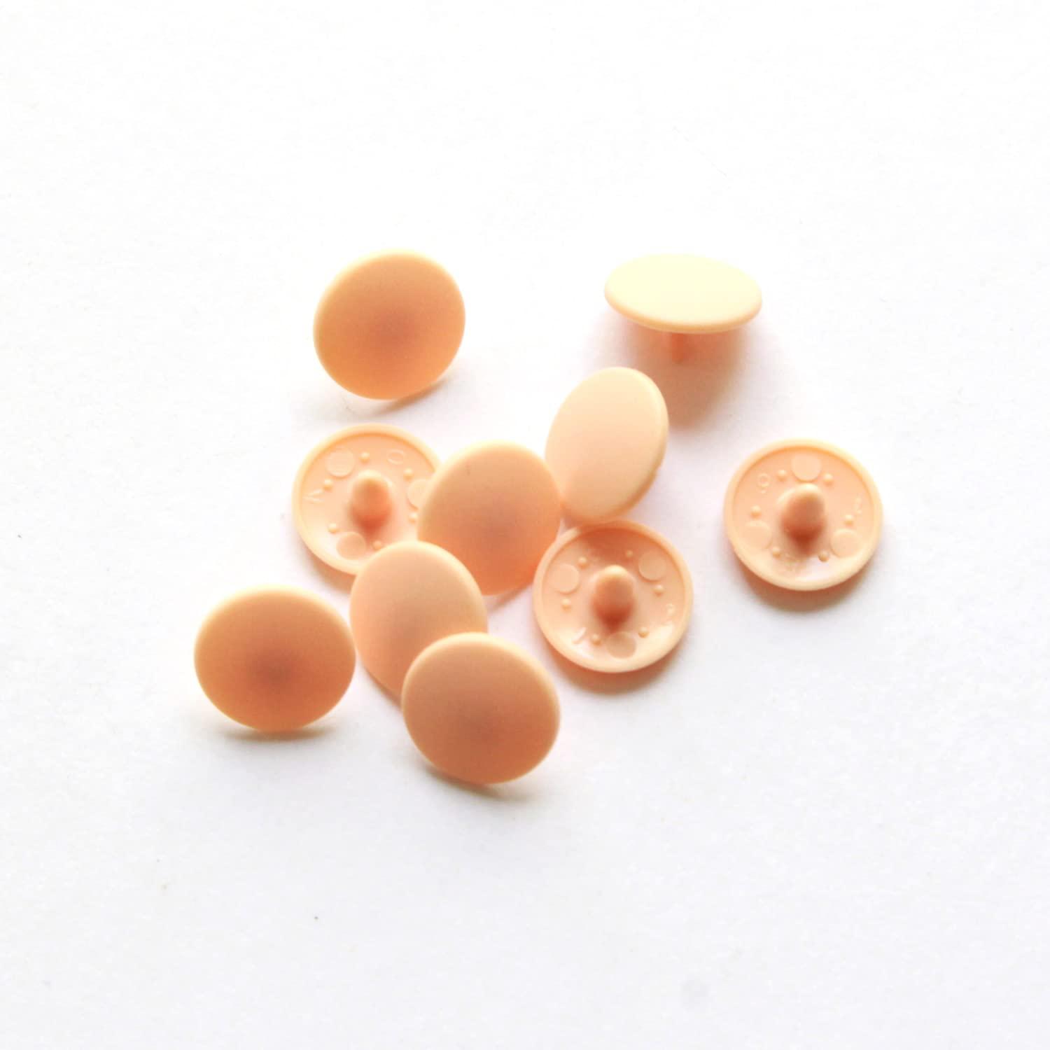 Japan Button SUN GRIP Santenaack Plastic Snap Salmon Pink 9mm 20 Pairs ST-SP