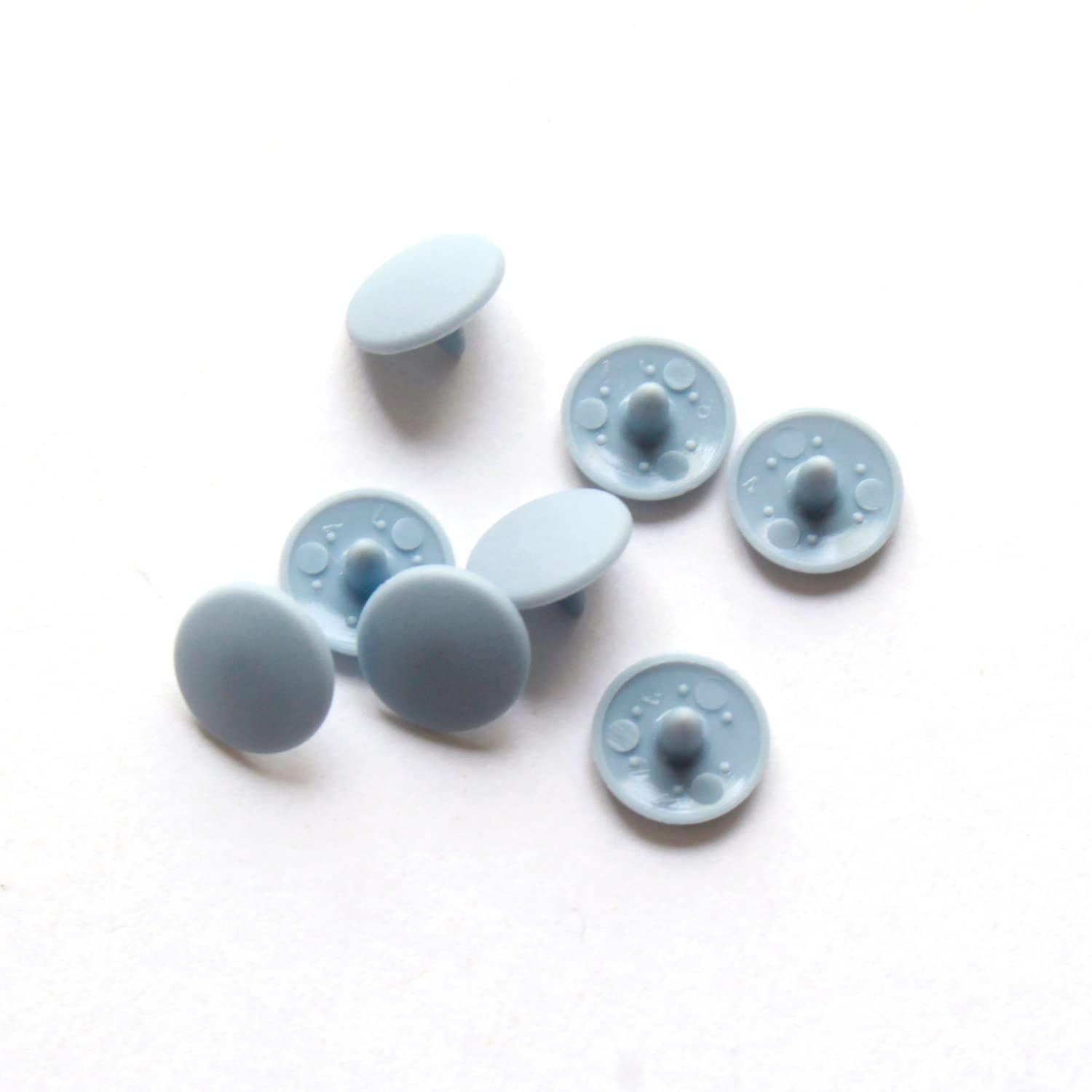 Japan Button SUN GRIP Santenaack Plastic Snap Pastel Blue 9mm 20-Piece Pack ST-PB