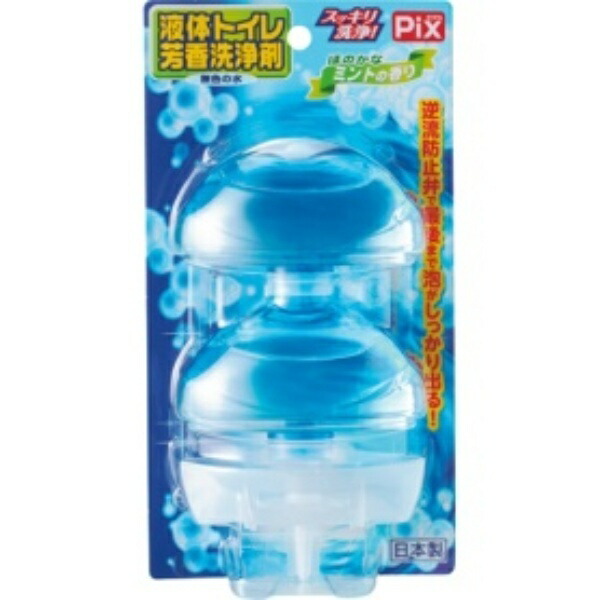 Lion Chemical Pix Liquid Toilet Deodorizer & Cleaner Refill + Refill Pack Mint Scent 1 Pack