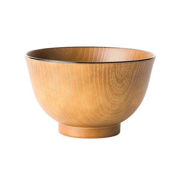 Asahi Koyo Wash Bowl, Haba Reverse, Full Wood Grain, Tea