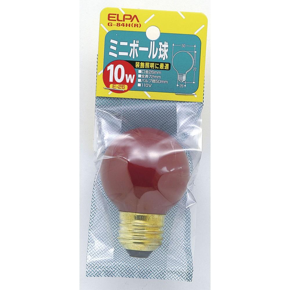 Asahi Electric ELPA Mini Ball Bulb 10W G-84H(R)