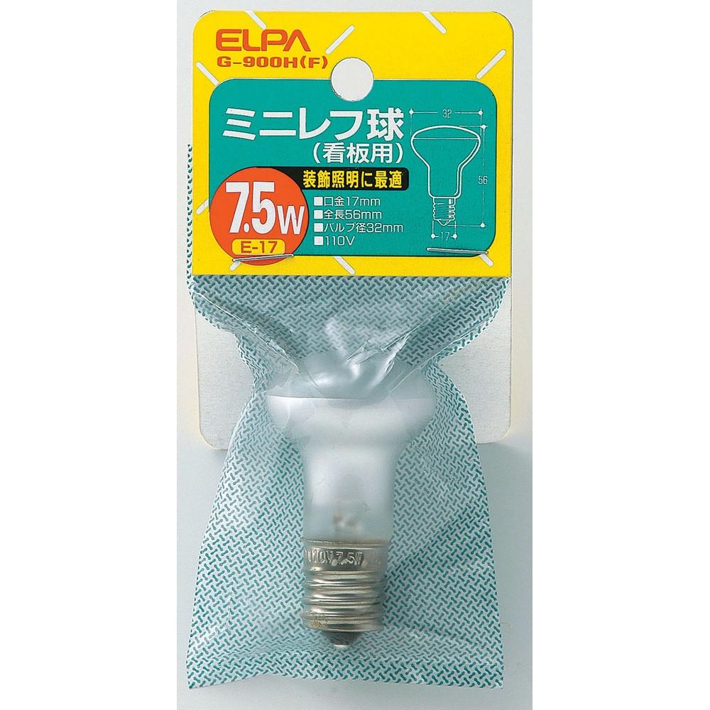 ELPA Mini Reflector Bulb Light Bulb Display E17 7.5W Frosted G-900H(F)