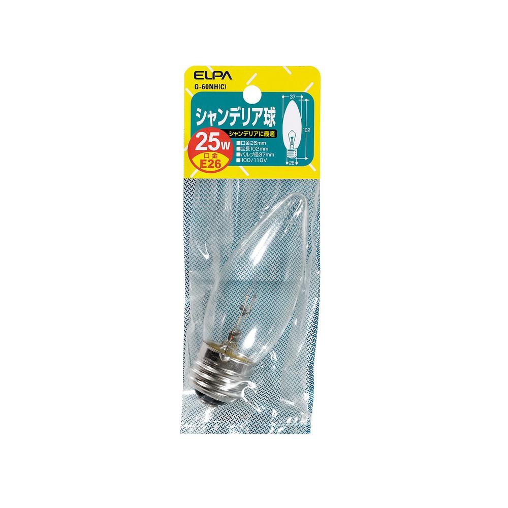 Asahi Electric ELPA Chandelier E26 25W G-60NH(C)