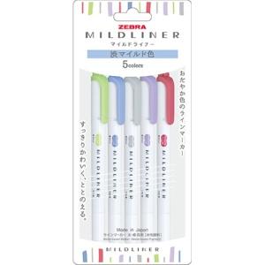 Zebra Fluorescent Pen Milky Liner Subtle Mild Color NC5 Color WKT7-5C-NC-N