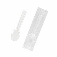 Shimojima Heiko Spoon, Plastic, Transparent, 8cm, Individually Wrapped, 100 Pieces, 004513011