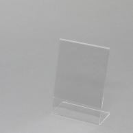 Heyko Acrylic Sign Holder L-Shaped Single-Sided A6 Vertical