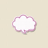 Heyko Die-Cut Cards Speech Bubble SS Pink 50 Sheets