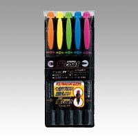 Tombow Pencil Fluorescent Pen Fluorescent Coat Twin Type (Strong Tip! Polymer-Coated Core) 5 Colors WA-TC5C