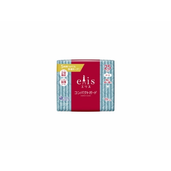 Eris Compact Guard Winged 25cm (Extra Absorbent for Daytime Use) 19 Sheets