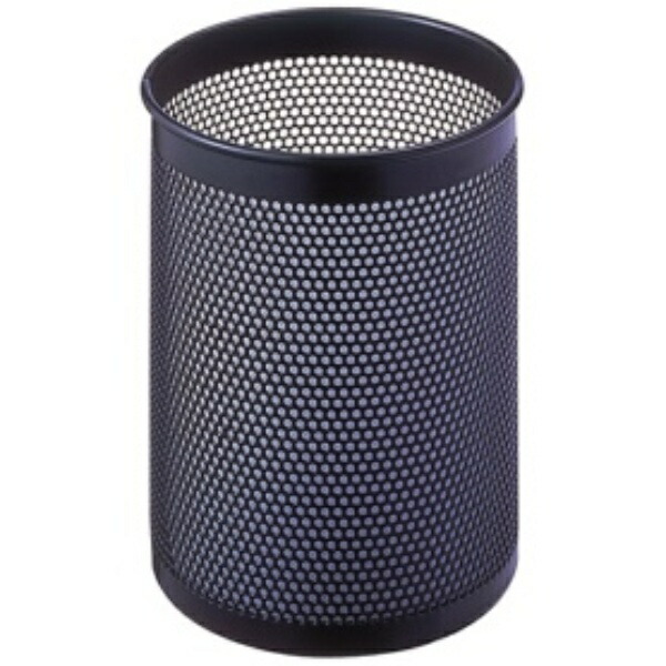 Nakabayashi Punching Metal Pen Stand (Pen Holder) Round Black