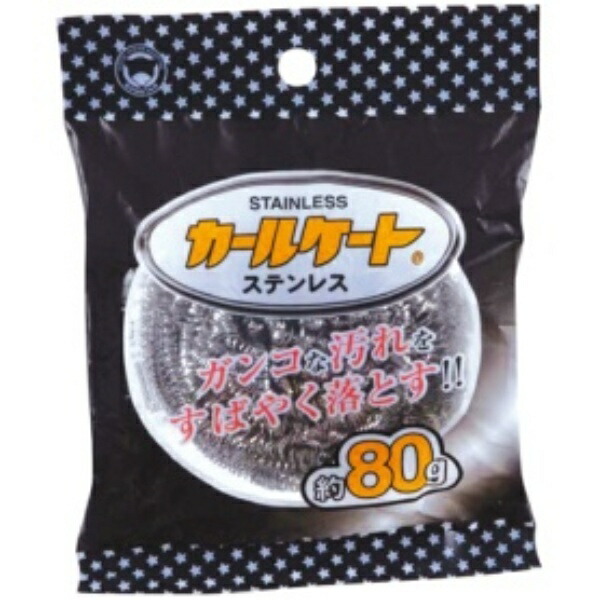 Bonstar Stainless Steel Scouring Pad, Curled Type, Approx. 80g Quickly removes stubborn grime Can be used on wire mesh and similar surfaces