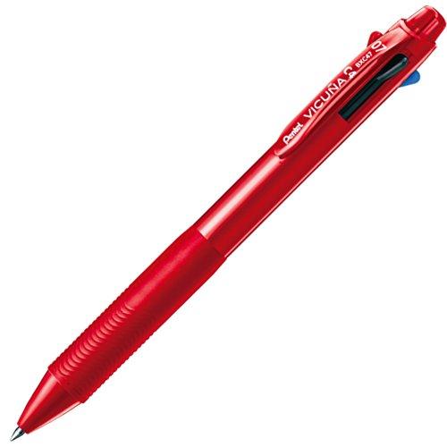 Pentel 4-Color Ballpoint Pen Vicuña 0.7mm BXC47B Red