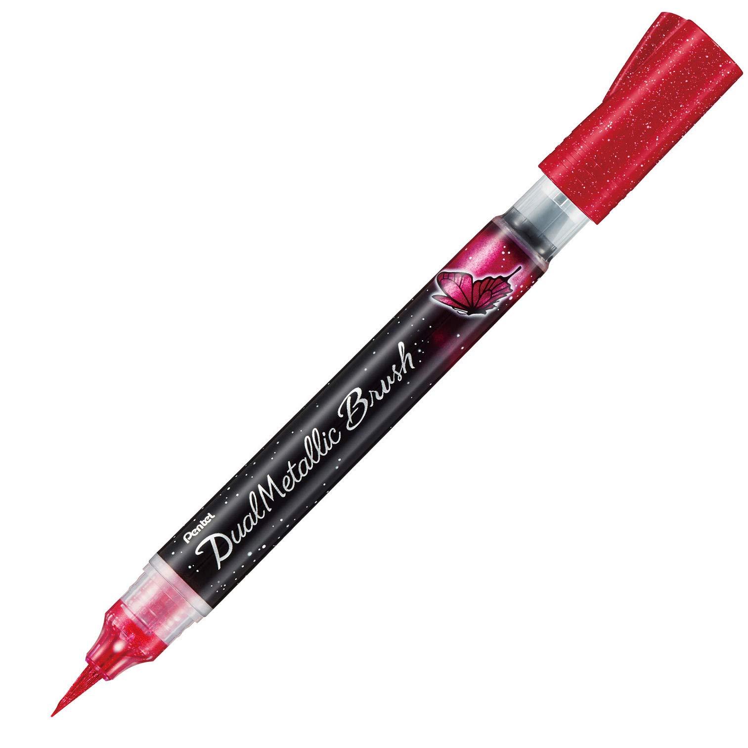 Pentel Dual Metallic Brush Pink + Metallic Pink XGFH-DP