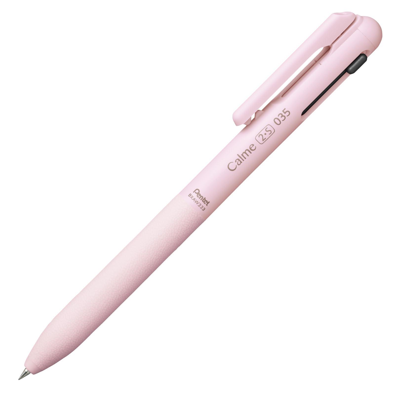 Pentel Multifunction Ballpoint Pen Calme 0.35mm Ballpoint Pen 0.35 Sharp 0.3 Pink BXAW333P