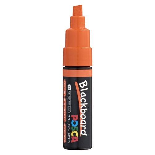 uni Blackboard Posca Marker, Bold, Orange, Water-Based Pigment, PCE2508K.4