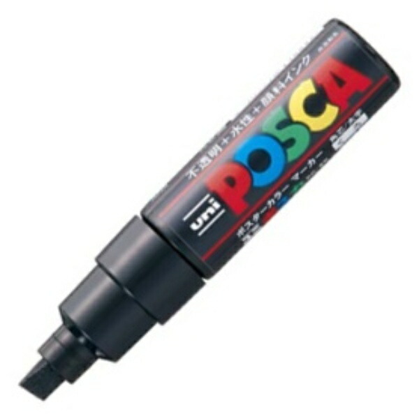 Mitsubishi Pencil uni Water-Based Pigment Marker POSCA Bold Square Tip Black PC8K.24