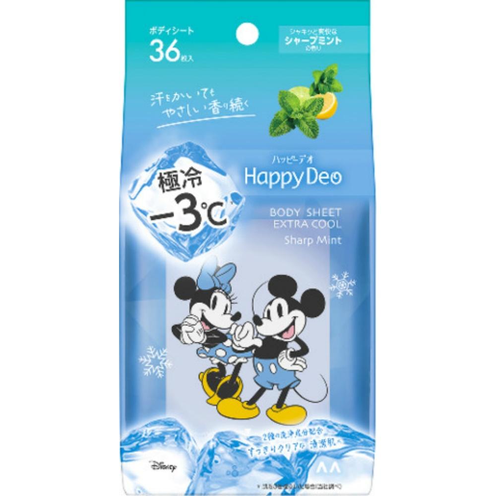 Mandom Happy Deo Body Sheet Extreme Cool Sharp Mint