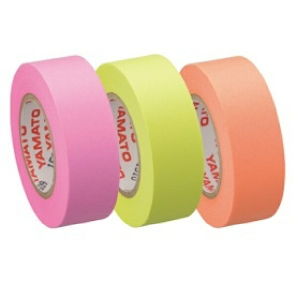 Yamato Memo Roll Tape Fluorescent Paper 15mm Width (3 Rolls) Refill Rose, Lemon, Orange RK-15H-C