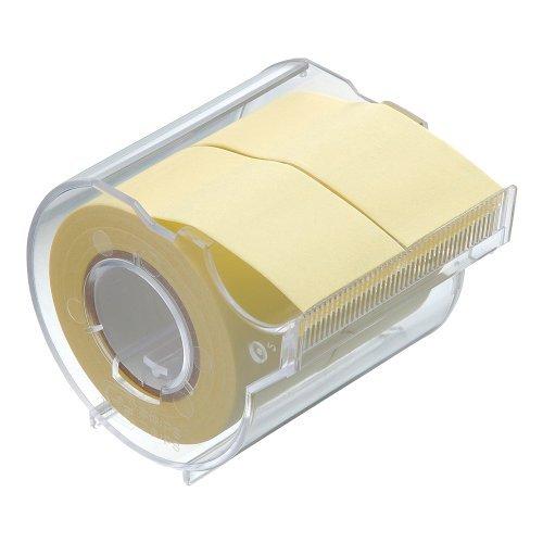 Yamato Memo Tape Roll with Cutter, 25mm x 10m, R-25CH-1, Yellow