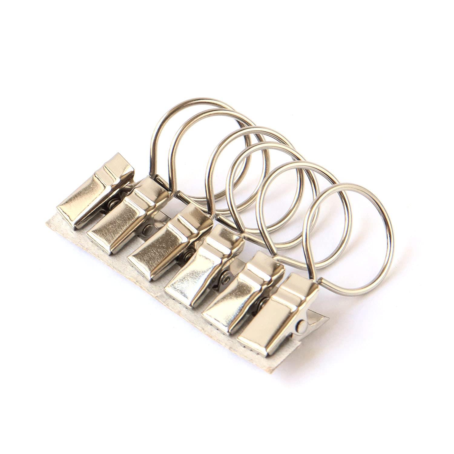 Fullness Ring Clip for Poles, Silver, 6-Pack SC-E3282