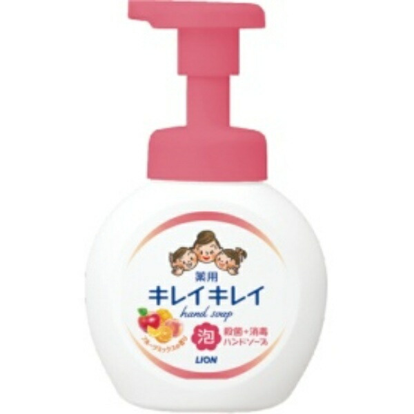 Lion Kirei Kirei Medicated Foaming Hand Soap Fruit Mix Scent 250ml Bottle 1