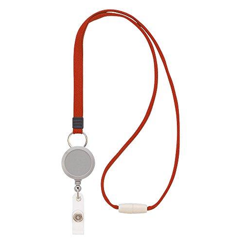 Lion Office Supplies Name Tag Strap 80cm N-5P-R Red with Reel