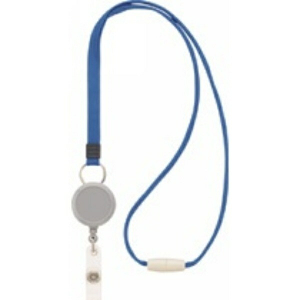Lion Office Supplies Name Tag Strap 80cm N-5P-B Blue with Reel